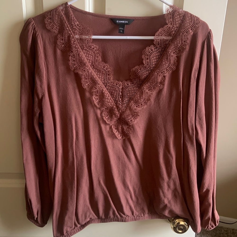 Salmon Long Sleeve Top